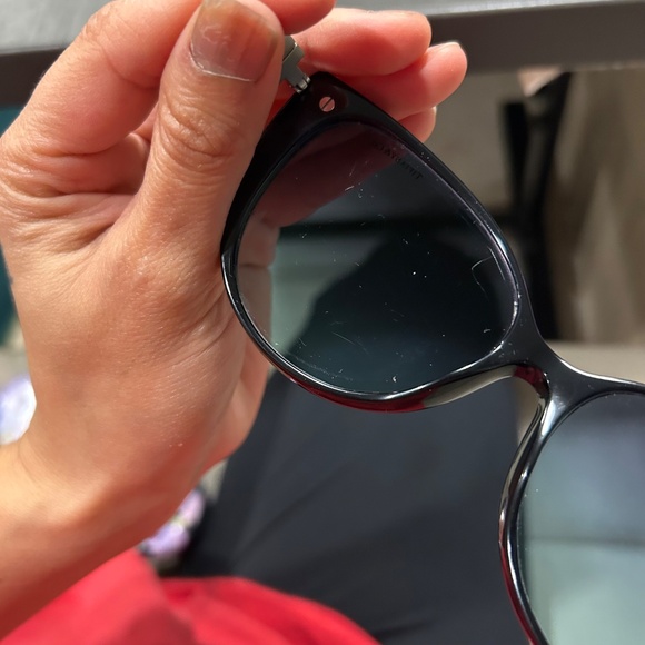 Tiffany & Co. TF 4178 Black Oversized Sunglasses Blue Tips w/ Case main image 9